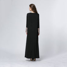 Woman's Kaftan Abaya Jilbab Islamic Muslim Wear Sequin Long Sleeve Maxi Dresses PY3 J4U66