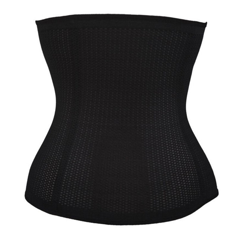 Women 28CM Breathable Waist Tummy Girdle Belt Body Shaper Trainer Control Corset Black Beige J4U66