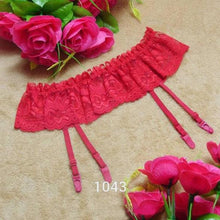 women 4 colors sexy thongs lace stocking suspender lingeries dual layer garter belts J4U66