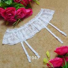 4 Colors Sexy Thongs Lace Stocking Suspender Lingeries Dual Layer Garter Belts J4U66
