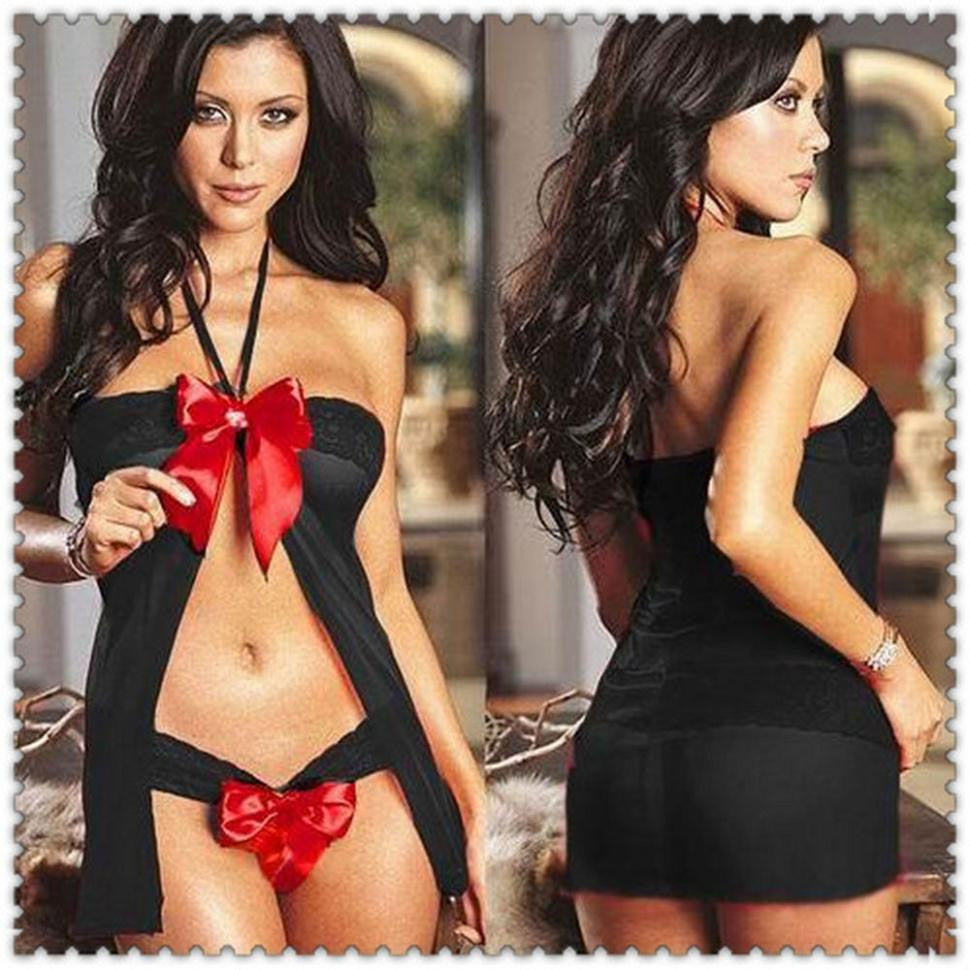 women babydoll lace sleepwear sexy lingerie g-string nightwear nightgown teddy underwear J4U66