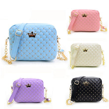 Women Bag Fashion Women Messenger Bags Rivet Chain Shoulder Bag PU Leather Crossbody J4U66