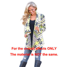 women basic coats knitted cardigan striped geometric print asymmetric open front casual thin coat abrigos mujer J4U66