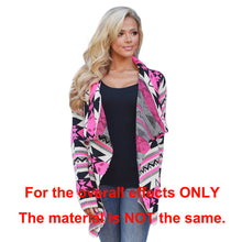 women basic coats knitted cardigan striped geometric print asymmetric open front casual thin coat abrigos mujer J4U66