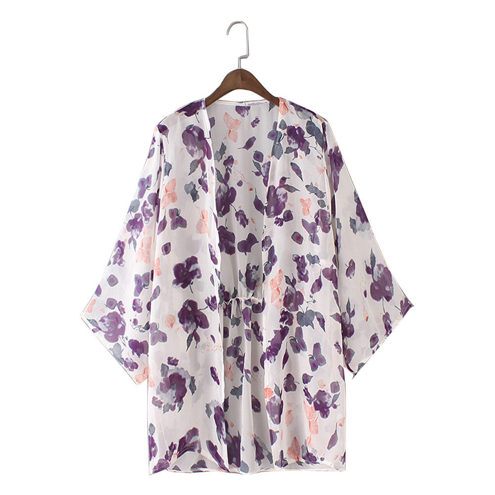 Women Blouses Fashion Korean Style Half Sleeve Chiffon Ladies Office Shirt White Blue Tops Formal J4U66