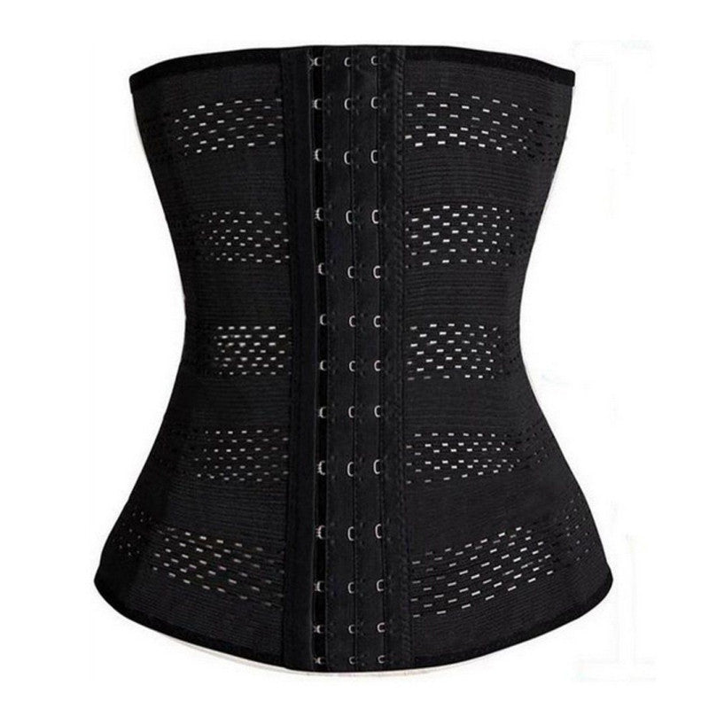 Women Body Shaper Latex Rubber Waist Trainer Cincher Underbust Corset Shapewear J4U66