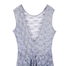 Boho Hippie Style Asymmetrical Lace Bodycon Dress Sexy Long Double Layered Ruffled Trimming Low V-Back Dresses J4U66