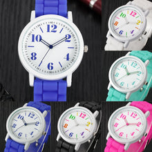 Women Bracelet Watch Ladies Watches Famous brand clock Analog Silica Jelly Gel Quartz Sports Wrist Watch Gift  J4U66