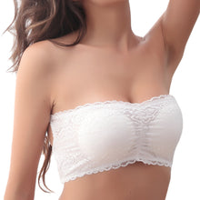 women brassiere sexy lace bra sexy prevent wrapped chest padded underwear for strapless stretch boob tube top J4U66