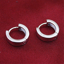 Women Chic Stud Earrings Cool Silver Color Earrings Charm Smooth Round Ear Stud Earrings J4U66