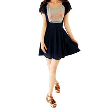 Women Chiffon Flared Skirt With Suspenders Braces Pastel Elastic Waist Solid Skirts New J4U66