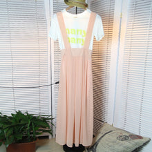 Women Chiffon Flared Skirt With Suspenders Braces Pastel Elastic Waist Solid Skirts New J4U66