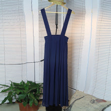 Women Chiffon Flared Skirt With Suspenders Braces Pastel Elastic Waist Solid Skirts New J4U66