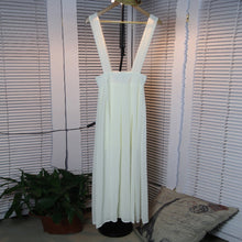 Women Chiffon Flared Skirt With Suspenders Braces Pastel Elastic Waist Solid Skirts New J4U66