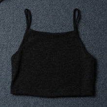 Women Crop Top Sexy  Camis Solid Knitted Vest Sleeveless Tank Tops Cropped J4U66