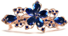 Women Crystal Flower Rhinestone Hair Pins Hairpins Clip Barrette Twinkling Hairpin Tiara Hair Accessories J4U66