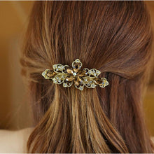Women Crystal Flower Rhinestone Hair Pins Hairpins Clip Barrette Twinkling Hairpin Tiara Hair Accessories J4U66