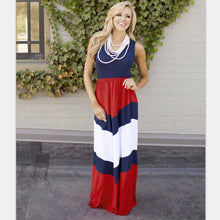 Women Dresses Sexy Elegant Party VStriped Long Maxi Dress Fashion Women Girls Dress Family Clothes J4U66