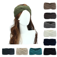 Women Ear Warmer Headwrap Double Color Headband Knit Flower Hairband Fast Shipping J4U66
