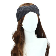 Women Ear Warmer Headwrap Double Color Headband Knit Flower Hairband Fast Shipping J4U66