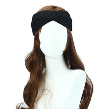 Women Ear Warmer Headwrap Double Color Headband Knit Flower Hairband Fast Shipping J4U66