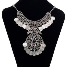 Women 51CM Double Chain Coin Statement Necklace Jewelry S Women Bohemian Festival Necklace J4U66
