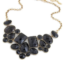 Women Designer Chain Choker Vintage Big Resin Necklace Bib Statement Necklaces & Pendants Women Collar Necklace J4U66