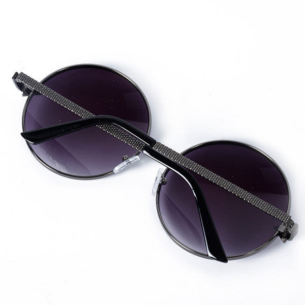 Oversized Round Mens Unisex Sunglasses UV400 Goggles Retro Metal Shades 8 Colors Sun Glasses J4U66