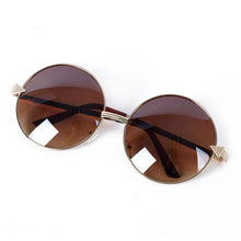 Oversized Round Mens Unisex Sunglasses UV400 Goggles Retro Metal Shades 8 Colors Sun Glasses J4U66