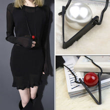 Women Red Shell Bead Sweater Necklace Choker Chain Women Jewelry Accessories S  J4U66