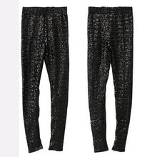 Sequin Stretchy Leggings Bling Paillette Slim Legging Pencil Pants 3 Colors J4U66