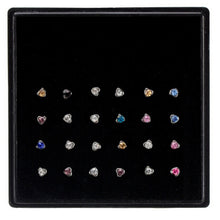 Women Star Nose Ring Bone Stud Body Piercing Jewelry 24Pcs Arrive Stainless Steel Crystal Nose Ring J4U66