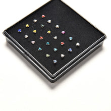 Women Star Nose Ring Bone Stud Body Piercing Jewelry 24Pcs Arrive Stainless Steel Crystal Nose Ring J4U66