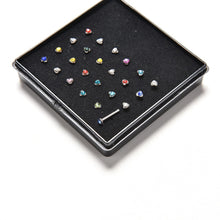Women Star Nose Ring Bone Stud Body Piercing Jewelry 24Pcs Arrive Stainless Steel Crystal Nose Ring J4U66