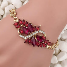 Women Fasion Jewelry S 18K Gold Plated Crystal Bracelet Bangle For Women Leaf Shape Charm Bangle J4U66