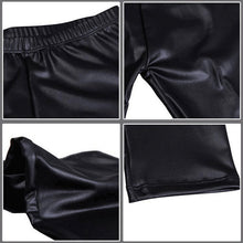 Women Faux Leather Fleece Legging Women Leggings Velvet Thicken Fur Warm Fitness Pant J4U66