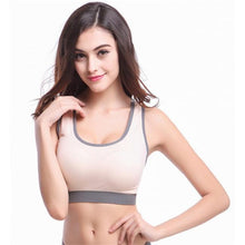Women Fitness Stretch Workout Tank Tops Bras Racerback Padded S Bra  J4U66