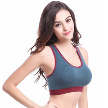 Women Fitness Stretch Workout Tank Tops Bras Racerback Padded S Bra  J4U66