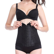 Women Floral Bodysuits Shapewear Underwear Plus size Body Shaper Waist Corsets Buckle In The Crotch High-elastic J4U66
