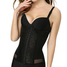 Women Floral Bodysuits Shapewear Underwear Plus size Body Shaper Waist Corsets Buckle In The Crotch High-elastic J4U66