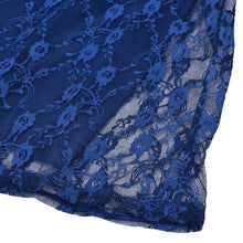 Women Flower black blue Lace Dress knee length women hollow lace dresses claret O Neck Solid Sexy Club Party Vestido De Festa J4U66