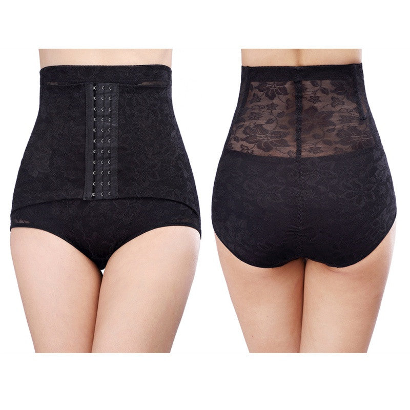 Women Flowers Print Postpartum Recovery Belly Waist Belt Shapewear Briefs Hip Abdomen Slim J4U66