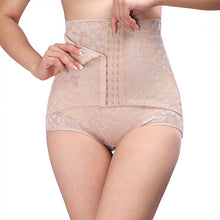 Women Flowers Print Postpartum Recovery Belly Waist Belt Shapewear Briefs Hip Abdomen Slim J4U66