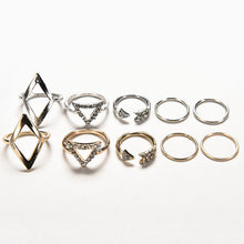 Women Geometry Anchor Stacking Finger Knuckle Middle Finger Rings Set Women Jewelry Silver Gold Colors 5pc Punk Rings J4U66