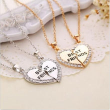 Women Gifts 2 Color Women Jewelry Charming Splice Heart Pendant Best Friend Letter Necklace J4U66