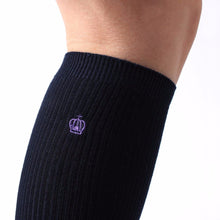 Women Girl College Stretch Knee Embroidery Crew Cotton Socks P1 J4U66