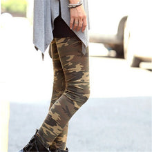 Women Girl Slim Camo Army Camouflage Skinny Pencil Pants Leggings J4U66