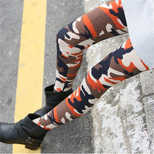 Women Girl Slim Camo Army Camouflage Skinny Pencil Pants Leggings J4U66