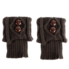 Women Girl Leg Warmers Socks Button Crochet Knitted Boot Socks Toppers Cuffs 7 Colors J4U66