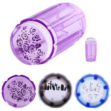 Women Girls 2.8cm DIY Nail Art Stamping Stamper Scraper Plate Plastic Print Transfer Manicure Tool Stencils Nail Image Mold J4U66